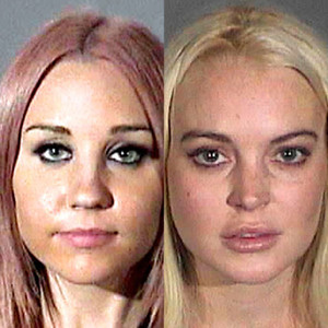 Amanda Bynes, Lindsay Lohan, Mug Shot Amanda Bynes, Lindsay Lohan, Mug Shot